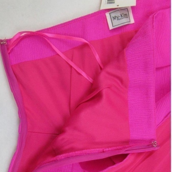 My Kim vibrant pink one shoulder super cool top, NEW - Picture 10 of 10